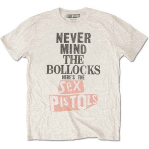 The Sex Pistols - Never Mind The Bollocks Distressed (Natural) Uni T-Shirt ryhmässä MERCHANDISE / T-paita / Punk @ Bengans Skivbutik AB (5628221r)