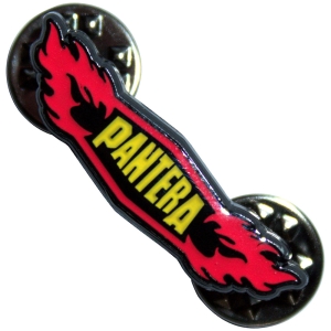 Pantera - Flames Pin Badge ryhmässä MERCHANDISE / Merch / Hårdrock @ Bengans Skivbutik AB (5628590)