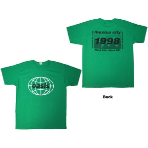Oasis - 1998 World Tour - Mexico City Uni Green T-Shirt ryhmässä MERCHANDISE / T-paita / Nyheter / Pop-Rock @ Bengans Skivbutik AB (5628740r)
