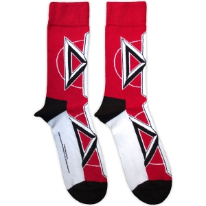 Dead Kennedys - Logo Uni Red Socks (Eu 40-45) ryhmässä MERCHANDISE / Merch / Nyheter / Pop-Rock @ Bengans Skivbutik AB (5629364)