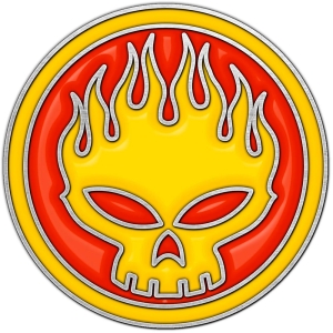 Offspring - Skull Logo Pin Badge ryhmässä MERCHANDISE / Merch / Nyheter /  @ Bengans Skivbutik AB (5629484)