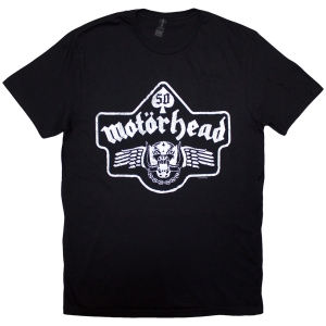 Motorhead - 50 Years Ace Wings Emblem-Bl ryhmässä MERCHANDISE / T-paita / Nyheter / Hårdrock @ Bengans Skivbutik AB (5630181r)