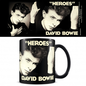 David Bowie - Heroes Black Pod Mug ryhmässä MERCHANDISE / Merch / Pop-Rock @ Bengans Skivbutik AB (5630229)