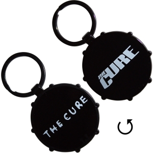The Cure - Logos Drum Double-Sided Keychain ryhmässä MERCHANDISE / Merch / Nyheter / Pop-Rock @ Bengans Skivbutik AB (5630511)
