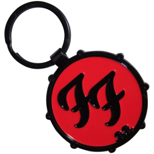 Foo Fighters  - Ff Logo Drum Double-Sided Keychain ryhmässä MERCHANDISE / Merch / Nyheter / Pop-Rock @ Bengans Skivbutik AB (5630512)