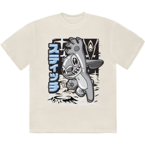 Disney - Stitch Jump B&W Uni Natrl T-Shirt ryhmässä MERCHANDISE / T-paita / Nyheter / Film-Musikal @ Bengans Skivbutik AB (5630527r)