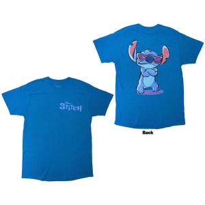 Disney - Stitch Logo F&B Uni Blue T-Shirt ryhmässä MERCHANDISE / T-paita / Nyheter / Film-Musikal @ Bengans Skivbutik AB (5630530r)