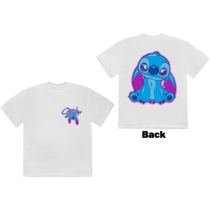 Disney - Lilo&Stitch Stitch Spray Paint Uni Wht T-Shirt ryhmässä MERCHANDISE / T-paita / Nyheter / Film-Musikal @ Bengans Skivbutik AB (5630533r)