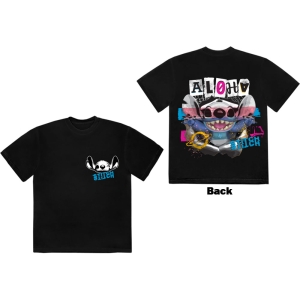 Disney - Stitch Aloha Collage F&B Uni Bl T-Shirt ryhmässä MERCHANDISE / T-paita / Nyheter / Film-Musikal @ Bengans Skivbutik AB (5630534r)