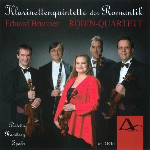 Eduard Brunner Rodin Quartett - Romantic Clarinet Quintets ryhmässä CD / Klassiskt @ Bengans Skivbutik AB (5633064)