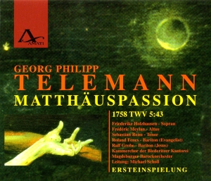 Telemann G P - St Matthew Passion 1758 Twv 5:43 ryhmässä CD / Klassiskt @ Bengans Skivbutik AB (5633094)
