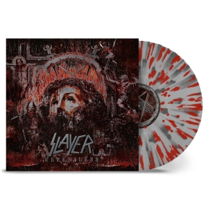 Slayer - Repentless (Clear Silver Red Splatter Vinyl) ryhmässä VINYYLI / Kommande / Hårdrock @ Bengans Skivbutik AB (5633634)
