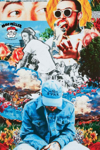Mac Miller - Collage 91,5 X 61 Cm ryhmässä Merchandise @ Bengans Skivbutik AB (5634356)