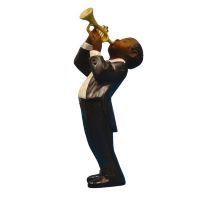 Jazzfigur - Trumpet (Höjd Ca 12Cm) ryhmässä MERCHANDISE / Accessoarer /  @ Bengans Skivbutik AB (5634908)