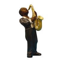 Jazzfigur - Altsaxofon (Höjd Ca 12Cm) ryhmässä MERCHANDISE / Accessoarer /  @ Bengans Skivbutik AB (5634919)