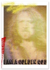 Led Zeppelin - Konsttryck Robert Plant (Ca 30X40cm ryhmässä MERCHANDISE / Accessoarer / Hårdrock @ Bengans Skivbutik AB (5635310)