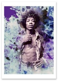 Hendrix Jimi - Konsttryck (Storlek Ca 30X40cm) ryhmässä MERCHANDISE / Accessoarer / Pop-Rock @ Bengans Skivbutik AB (5635579)