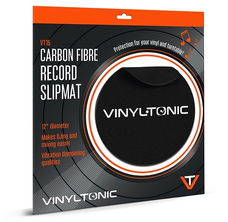 Vinyl Tonic - Carbon Fibre Record Slipmat ryhmässä ME SUOSITTELEMME / Vinyltonic @ Bengans Skivbutik AB (5635816)