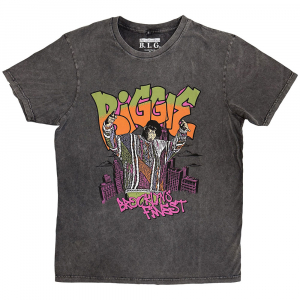Biggie - Cartoon Graffiti Stone Wash Uni Char T-Shirt ryhmässä MERCHANDISE / T-paita / Hip Hop-Rap @ Bengans Skivbutik AB (5637609r)