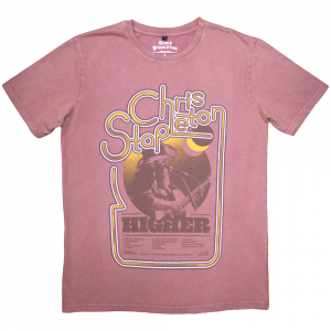 Chris Stapleton - Higher Stone Wash Uni Kashmir Red T-Shirt ryhmässä MERCHANDISE / T-paita / Country @ Bengans Skivbutik AB (5637610r)