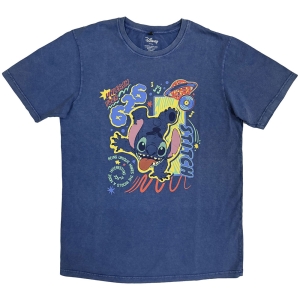Lilo & Stitch - Stitch 626 Handstand Stone Wash Uni Denim T-Shirt ryhmässä MERCHANDISE / T-paita / Film-Musikal @ Bengans Skivbutik AB (5637615r)