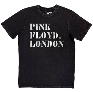 Pink Floyd - Stencil Logo Stone Wash Uni Bl T-Shirt ryhmässä MERCHANDISE / T-paita / Pop-Rock @ Bengans Skivbutik AB (5637626r)