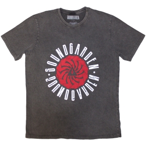 Soundgarden - Circle Logo Stone Wash Uni Char T-Shirt ryhmässä MERCHANDISE / T-paita / Pop-Rock @ Bengans Skivbutik AB (5637635r)