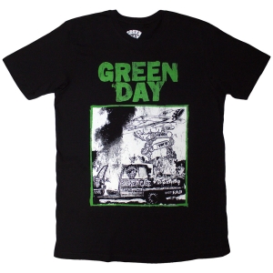 Green Day - Riot Trio Uni Bl T-Shirt ryhmässä MERCHANDISE / T-paita / Punk @ Bengans Skivbutik AB (5637701r)