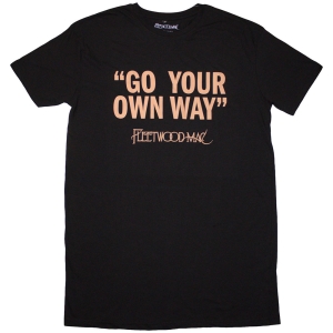 Fleetwood Mac - Go Your Own Way Lady Bl T-Shirt Dress ryhmässä MERCHANDISE / T-paita / Pop-Rock @ Bengans Skivbutik AB (5637947r)
