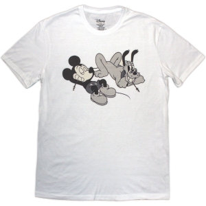 Disney - Mickey & Pluto Relax Uni Wht T-Shirt ryhmässä MERCHANDISE / T-paita / Film-Musikal @ Bengans Skivbutik AB (5637950r)