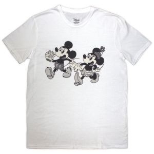 Disney - Mickey & Minnie Uni Wht T-Shirt ryhmässä MERCHANDISE / T-paita / Film-Musikal @ Bengans Skivbutik AB (5637953r)