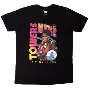 Myke Towers - Throwback Uni Bl T-Shirt ryhmässä MERCHANDISE / T-paita / Hip Hop-Rap @ Bengans Skivbutik AB (5637954r)