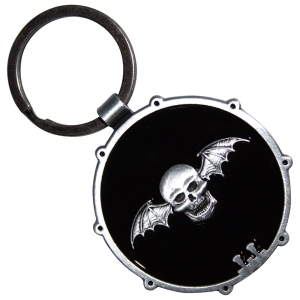 Avenged Sevenfold - Deathbat Drum Double-Sided Keychain ryhmässä MERCHANDISE / Merch / Hårdrock @ Bengans Skivbutik AB (5638287)