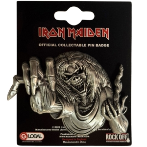 Iron Maiden - Number Of The Beast Eddie Pin Badge ryhmässä MERCHANDISE / Merch / Hårdrock @ Bengans Skivbutik AB (5638420)