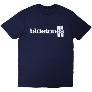Bluetones - Stripe Logo Uni Navy T-Shirt ryhmässä MERCHANDISE / T-paita / Pop-Rock @ Bengans Skivbutik AB (5638744r)