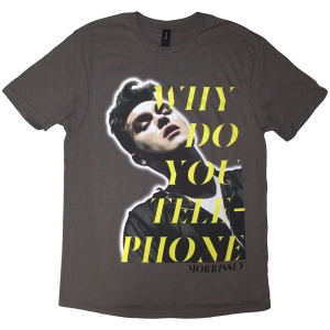 Morrissey - Why Do You Telephone? Uni Char T-Shirt ryhmässä MERCHANDISE / T-paita / Pop-Rock @ Bengans Skivbutik AB (5638774r)