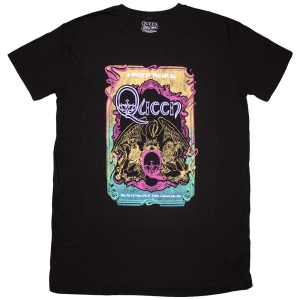 Queen - A Night At The Opera Tour 76 Lady Bl T-Shirt Dress ryhmässä MERCHANDISE / T-paita / Pop-Rock @ Bengans Skivbutik AB (5638788r)