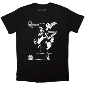 Queen - Live Rainbow Uni Bl T-Shirt ryhmässä MERCHANDISE / T-paita / Pop-Rock @ Bengans Skivbutik AB (5638789r)