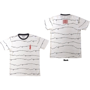 Slipknot - Tesf Tribal-S & Barcode Ringer Uni Wht T-Shirt ryhmässä MERCHANDISE / T-paita / Hårdrock @ Bengans Skivbutik AB (5638796r)