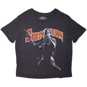 Bruce Springsteen - Stage Pose Lady Bl Crop Top ryhmässä MERCHANDISE / T-paita / Pop-Rock @ Bengans Skivbutik AB (5638804r)