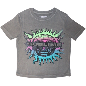 Sublime - Gradient Sun Lady Grey Crop Top ryhmässä MERCHANDISE / T-paita / Punk @ Bengans Skivbutik AB (5638805r)