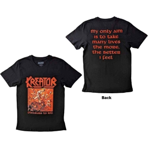 Kreator - Pleasure To Kill Uni Bl T-Shirt ryhmässä MERCHANDISE / T-paita / Hårdrock @ Bengans Skivbutik AB (5638815)
