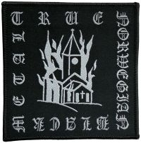 Black Metal - Patch True Norwegian Black Metal (9 ryhmässä MERCHANDISE / Accessoarer / Kommande / Hårdrock @ Bengans Skivbutik AB (5639482)