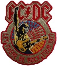 Ac/Dc - Patch Let There Be Rock Tour 1977 ( ryhmässä MERCHANDISE / Kangasmerkki / Heavy Metal @ Bengans Skivbutik AB (5639487)