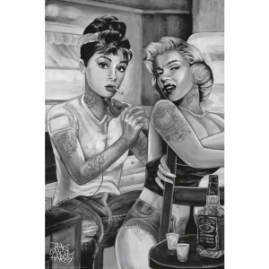 Audrey And Marilyn - Tattoo By James Danger Harvey 91,5 X 61 Cm ryhmässä BW-Poster @ Bengans Skivbutik AB (5640257)