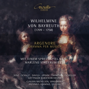 Wilhelmine Von Bayreuth - Argenore ryhmässä CD / Kommande / Klassiskt @ Bengans Skivbutik AB (5640679)
