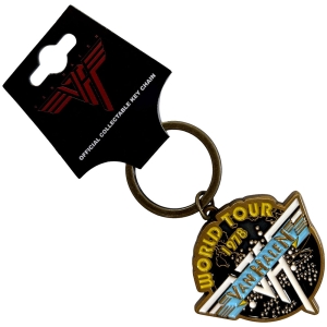 Van Halen - World Tour 78 Retro Logo Banner Keychain ryhmässä MERCHANDISE / Merch / Nyheter / Hårdrock @ Bengans Skivbutik AB (5641737)
