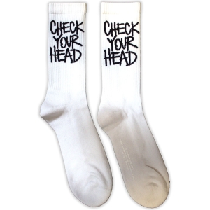 Beastie Boys - Check Your Head Uni Wht Socks (Eu 36-40) ryhmässä MERCHANDISE / Strumpor / Hip Hop-Rap @ Bengans Skivbutik AB (5641741)