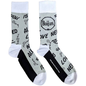Beatles  - Aynil & Drum Uni Grey Socks (Eu 36-40) ryhmässä MERCHANDISE /  /  @ Bengans Skivbutik AB (5641742)