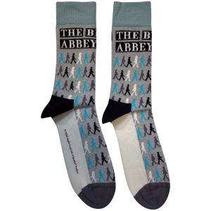 Beatles  - Abbey Road Colours Crossing Repeat Uni Grey Socks (Eu 36-40) ryhmässä MERCHANDISE /  /  @ Bengans Skivbutik AB (5641744)